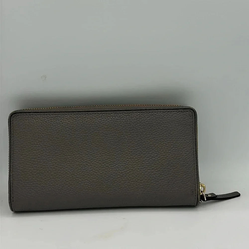 Kate Spade Gray pebbled Leather Brigitta Mulberry Street Long Wallet - Picture 2 of 8